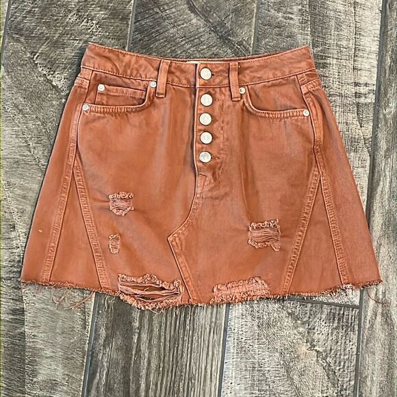 We The Free denim skirt - Picture 1 of 4